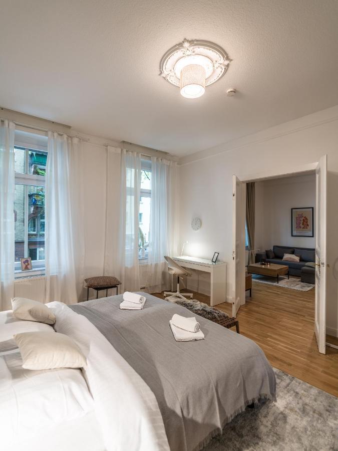 Hochwertige Altbauwohnung Im Modernen Stil In Wiesbaden - Kueche - Terrasse - Wlan - Zentral Ngoại thất bức ảnh