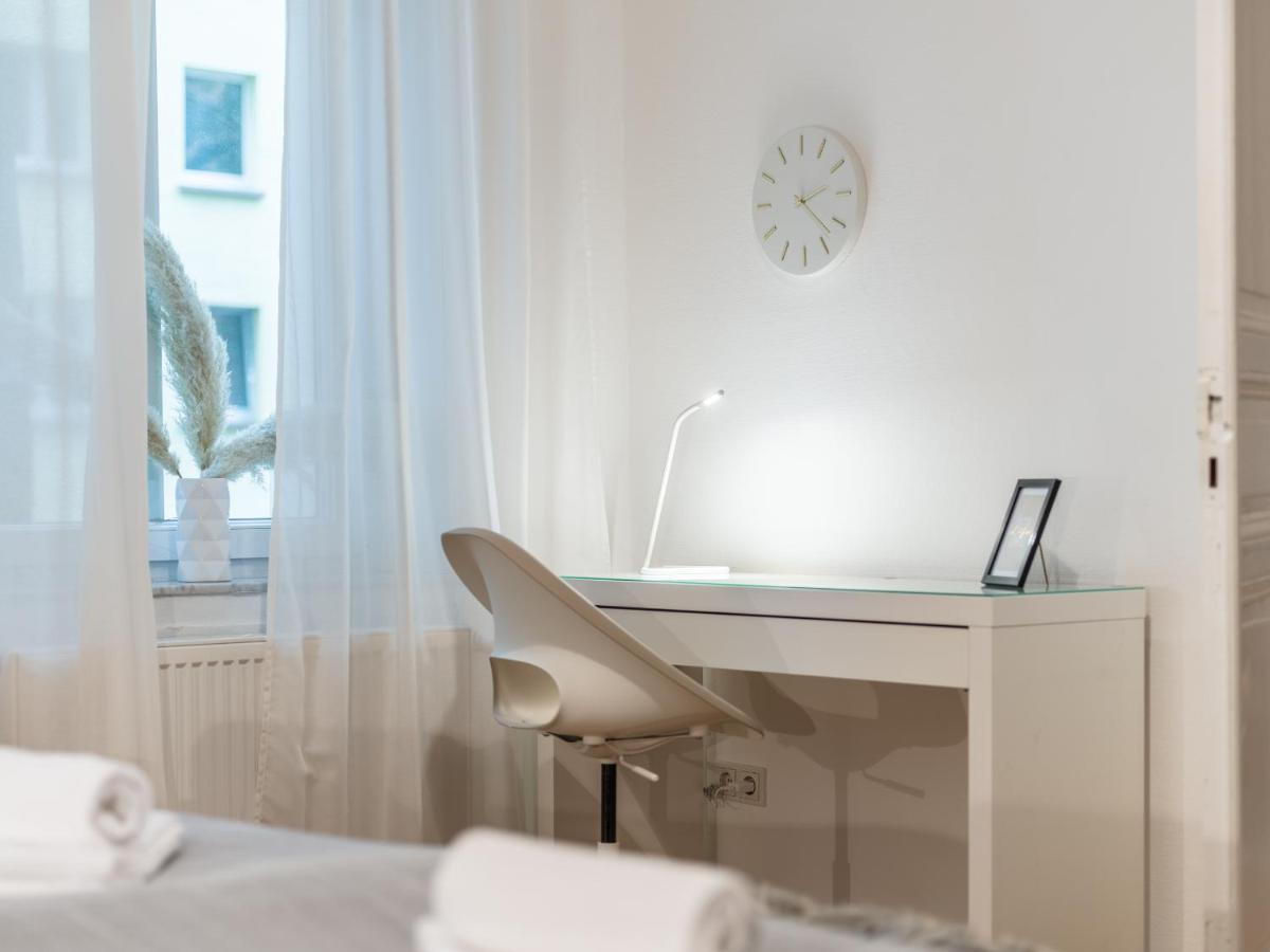 Hochwertige Altbauwohnung Im Modernen Stil In Wiesbaden - Kueche - Terrasse - Wlan - Zentral Ngoại thất bức ảnh